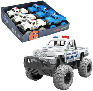 Toy Police Truck na Gari la Polisi lenye Magurudumu Makubwa
