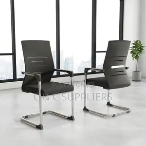 Kiti cha Wageni cha Ergonomic - Nyeusi