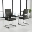 Kiti cha Wageni cha Ergonomic - Nyeusi - 1