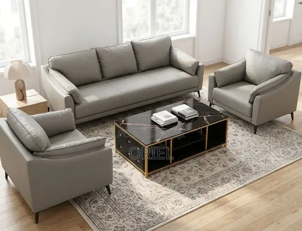 Large 5-Seater Executive Office Sofa - Brand New - 1