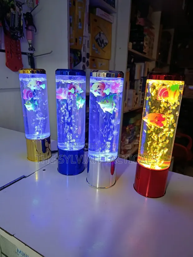 LED Water Bubble Aquarium Column 28cm - 1