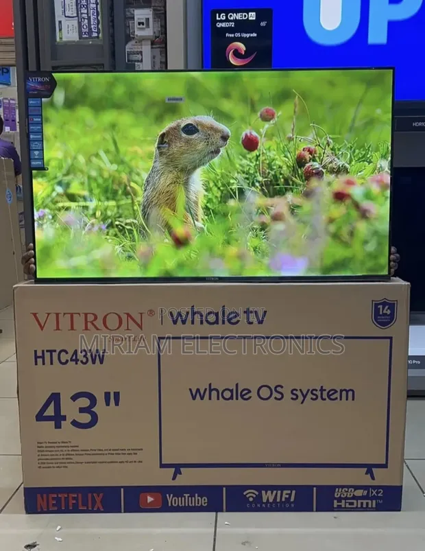 Vitron 43 Inch Whale Smart TV HTC43W - 2K Full HD - 1