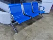 Blue 3 Seater Waiting Bench - 3