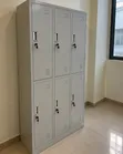 6-Door Steel Locker Cabinet - Lockable Office Storage - 2