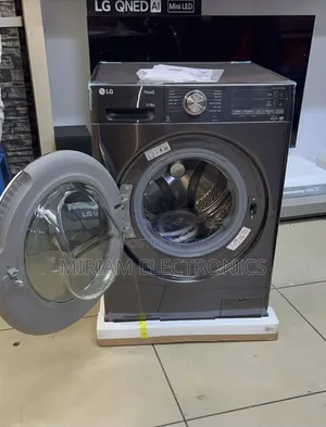 LG 12/8kg F4V9BDP2EE Front Load Washer Dryer - Black