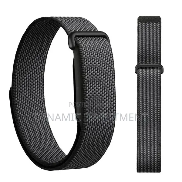 Google Fitbit Air Classic Nylon Strap/Band (Black) - 1