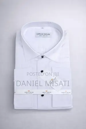 White Cufflink Advocate Shirt - Pleated Court Shirt