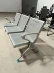 Heavy-Duty Steel 3-Seater Reception Bench - 1