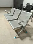 Heavy-Duty Steel 3-Seater Reception Bench - 2