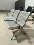 Heavy-Duty Steel 3-Seater Reception Bench - 3