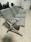Heavy-Duty Steel 3-Seater Reception Bench - 4