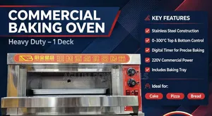 Commercial Oven - 1 Deck, 2 Trays