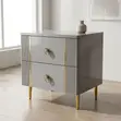 Modern 2-Drawer Bedside Table - 2