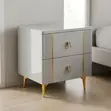 Modern 2-Drawer Bedside Table - 3