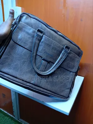 Mfuko wa Laptop wa Ngozi Bora - Kahawia