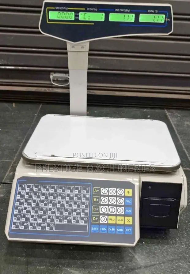 Barcode Weighing Scale na Receipt/Label (30kg) - 1