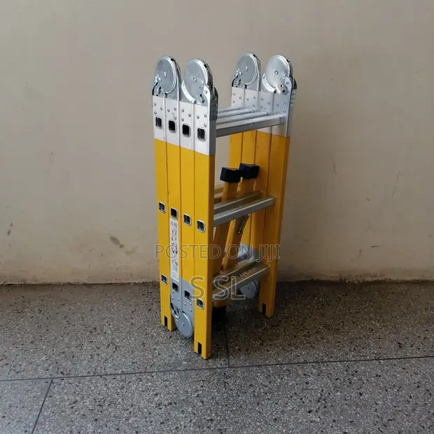 Fiberglass Multi Folding Ladder 4x3 - Durable & Safe - 1