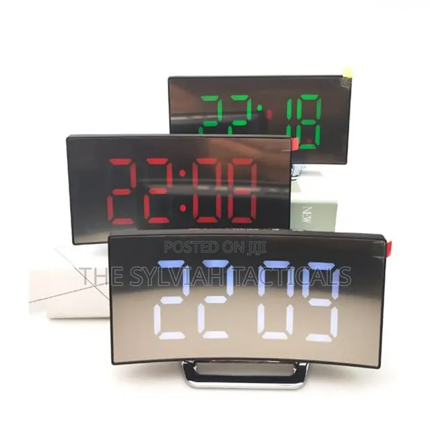 Saumu ya Alarm ya Dijitali Kitanda cha LED Skrini Iliyopinda 7" - 1