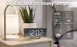 Saumu ya Alarm ya Dijitali Kitanda cha LED Skrini Iliyopinda 7" - 2