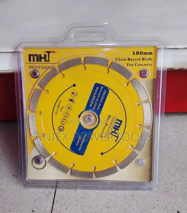 MHT Professional 180mm Silver Brazed Diamond Cutting Blade - 1