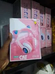 Pink Kids Wireless Cat Ear Headphones - 1