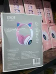Pink Kids Wireless Cat Ear Headphones - 2