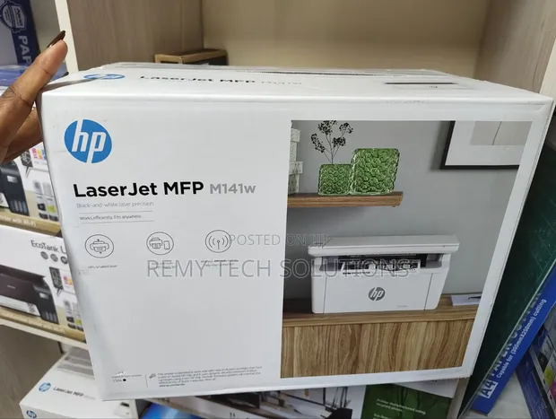 HP LaserJet 141w Printer ya Monochrome 3-in-1 - 1