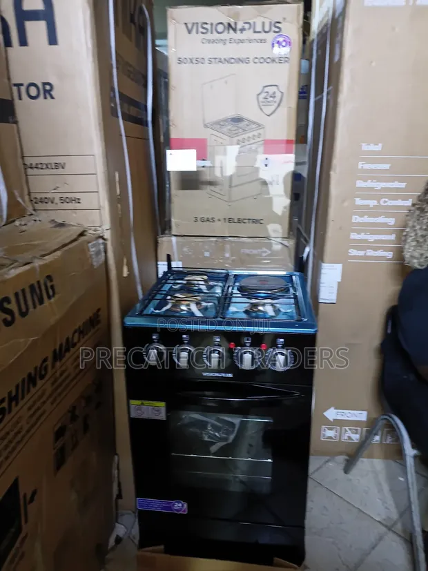 Vision Plus 50x50 Cooker - 3 Gas + 1 Electric - 1