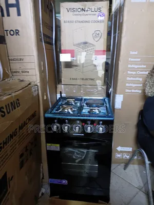 Vision Plus 50x50 Cooker - 3 Gas + 1 Electric