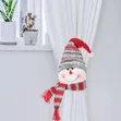 Vifungio vya Pazia vya Krismasi - Santa, Snowman, Reindeer - 2