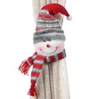 Vifungio vya Pazia vya Krismasi - Santa, Snowman, Reindeer - 3