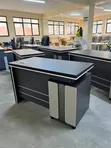 Modern Executive Office Desk - Black Manager Workstation - 4