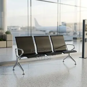 3-Link Hard Padded Office Reception Bench