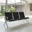 3-Link Hard Padded Office Reception Bench - 3