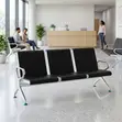3-Link Hard Padded Office Reception Bench - 4