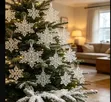Vipodozi vya Krismasi vya Vipande 6 vya Crystal Snowflake - 2