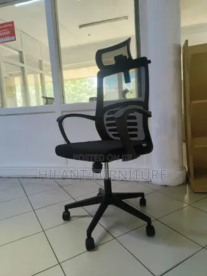 High-Back Mesh Executive Office Chair with Lumbar Support