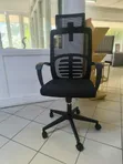 High-Back Mesh Executive Office Chair with Lumbar Support - 4