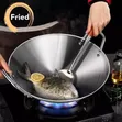 Heavy Gauge Aluminum Two-Sided Handle Wok Frying Pan - 2
