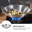 Heavy Gauge Aluminum Two-Sided Handle Wok Frying Pan - 3