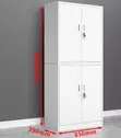 4 Unit Metallic Multipurpose Storage Cabinet - 1