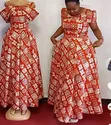 Ace Couture Brown Ankara Maxi Dress - 2