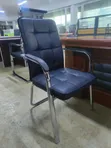 Executive Leather Visitors Office Chair - 2
