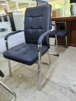 Executive Leather Visitors Office Chair - 3