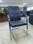 Executive Leather Visitors Office Chair - 4