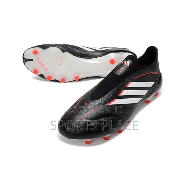 Adidas Copa Pure IV Elite Nyeusi - Viatu vya Mpira vya Miguu vya FG Bila Kamba - 1