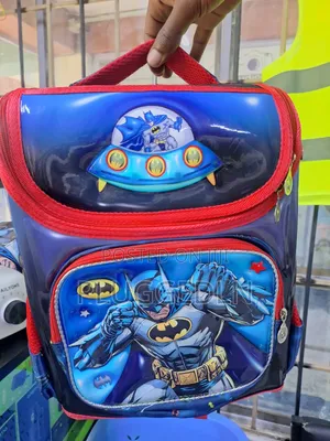 Mkoba wa Shule wa Watoto Wenye Mandhari ya Batman