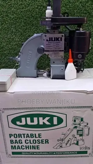 Mashine ya Kufunga Mifuko ya Kibiashara Juki / Mashine Portable ya Umeme