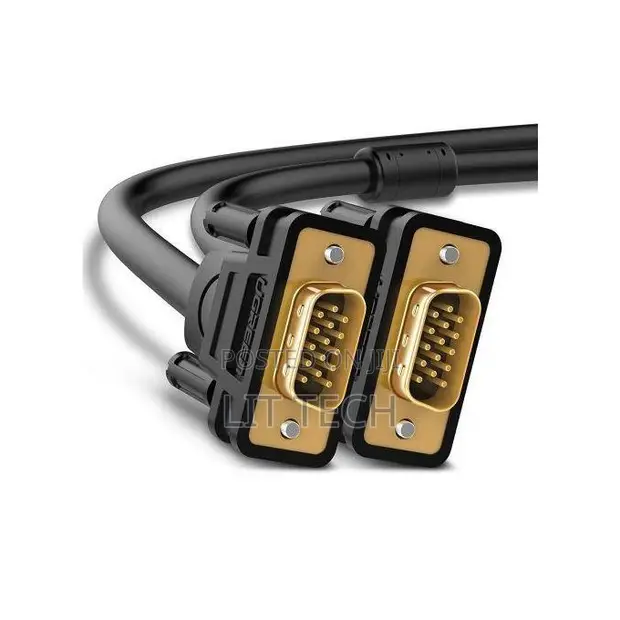 Ugreen VGA Male to Male Cable 2m (Black) - 1