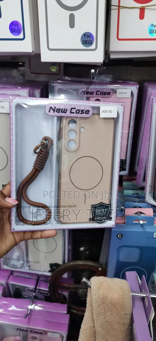 Kifaa cha Simu cha Beige MagSafe-Compatible Matte kwa Samsung Galaxy A56 - 1